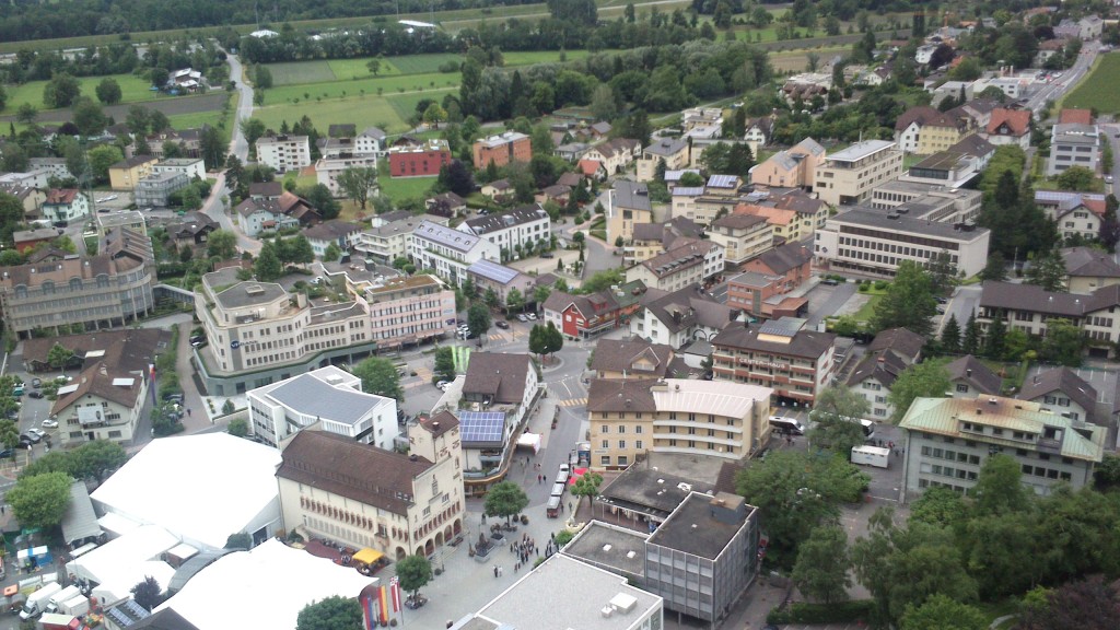 Aussicht beim Aufstieg zum Schloss des Fürsten