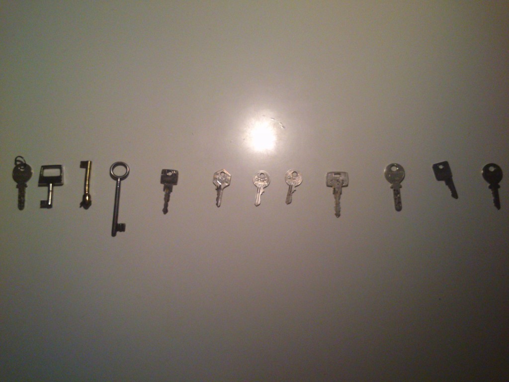 3 Monate, 12 Schlüssel - ein Schlüssel für jedes Kastl