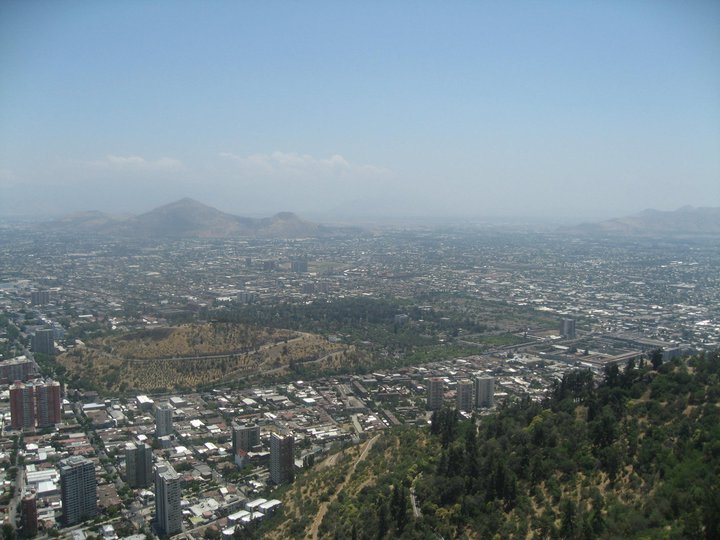 Santiago de Chile vom Cerro Santa Lucía