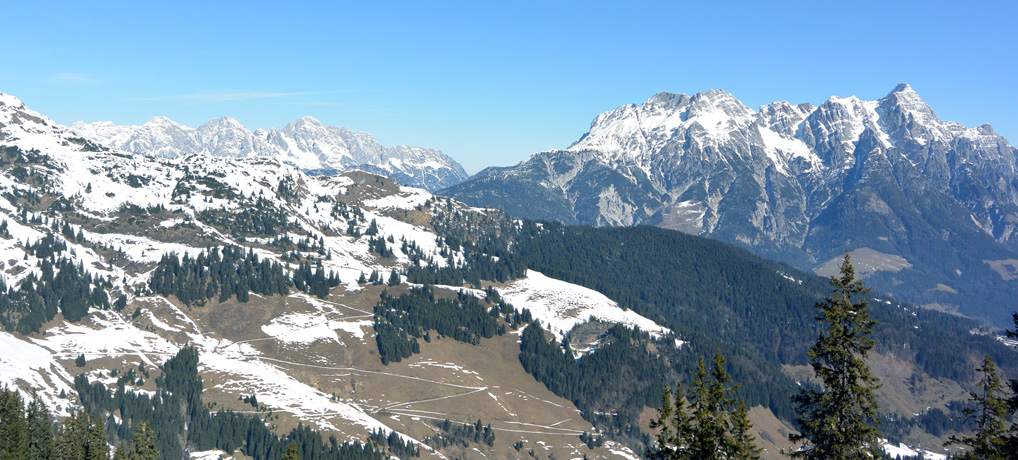 Bergpanorama Saalbach-Hinterglemm Leogang