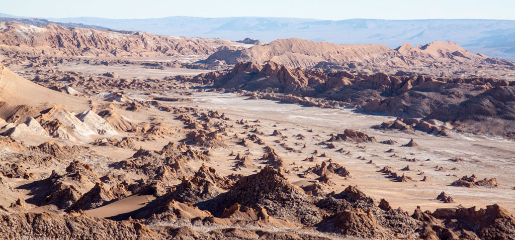 Mondlandschaft im Valle de la Luna