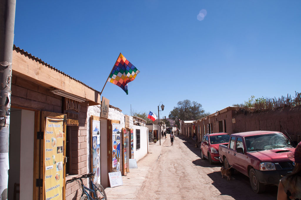 Hauptstraße in San Pedro de Atacama