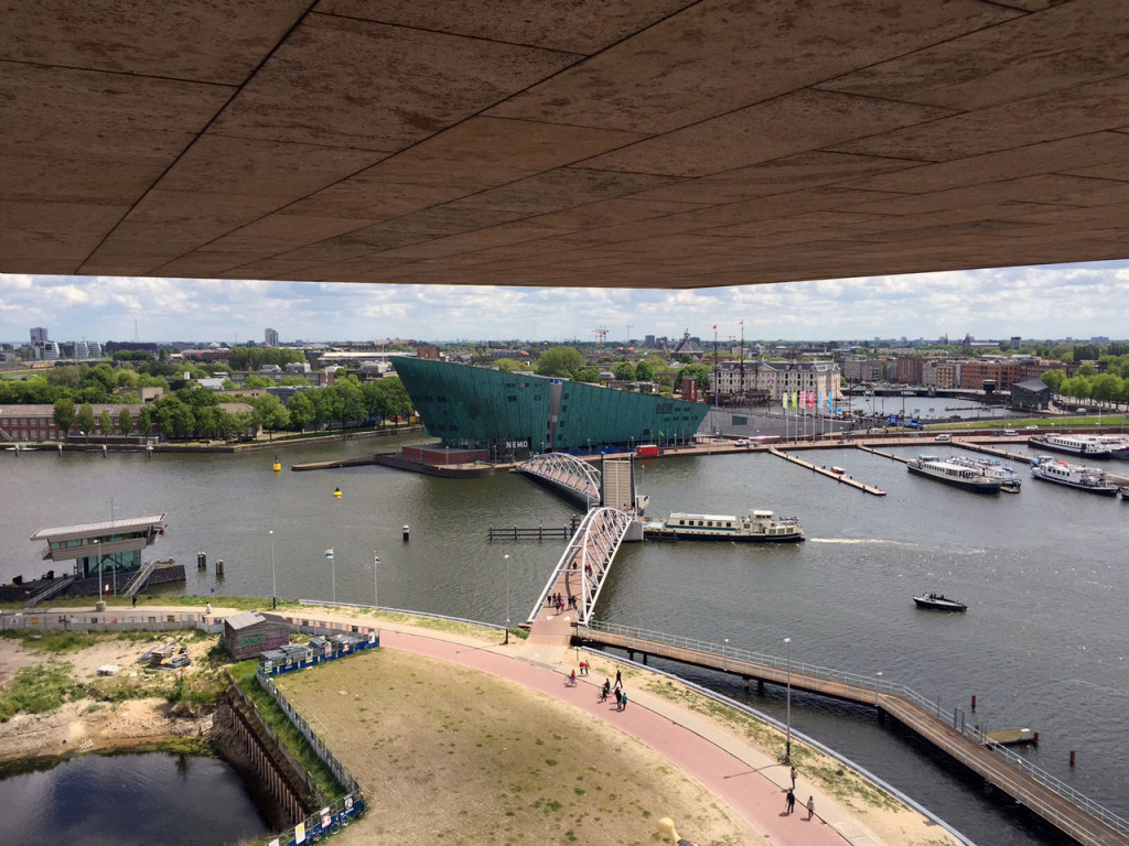 Blick von der OBA Dachterrasse auf das NEMO