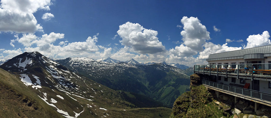 Panorama von der Bergstation Stubnerkogel