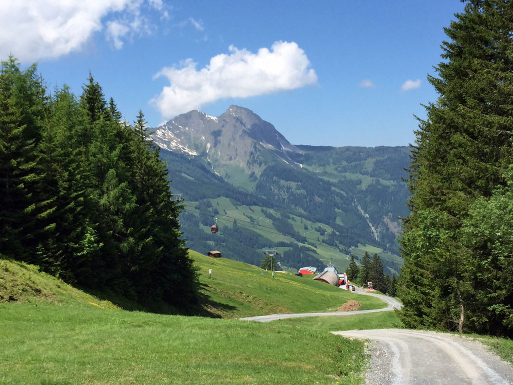 Blick zurück zur Mittelstation