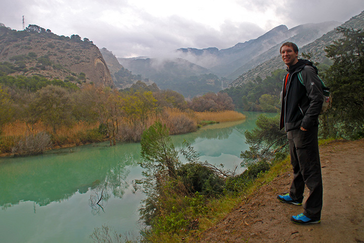 Vorfreude beim Zustieg zum Caminito del Rey.