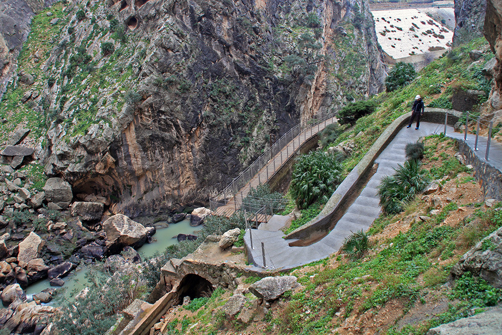 Unterwegs am gut ausgebauten Caminito del Rey ...