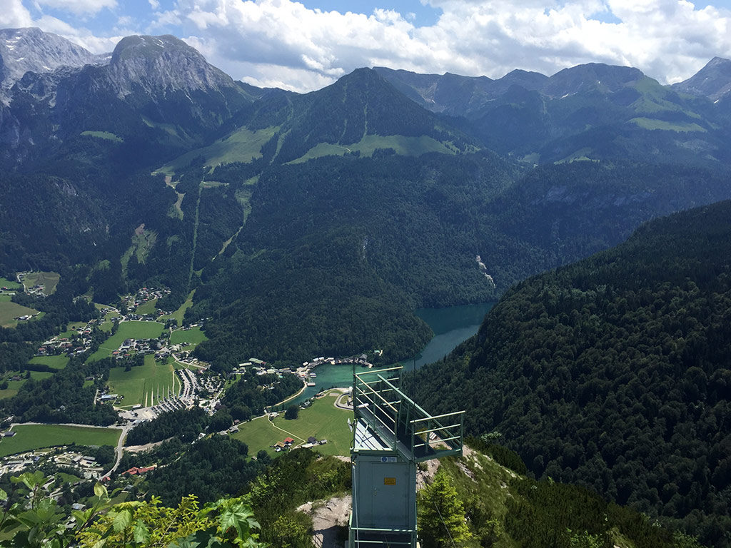 Blick vom Grünstein Gipfel Richtung Königssee