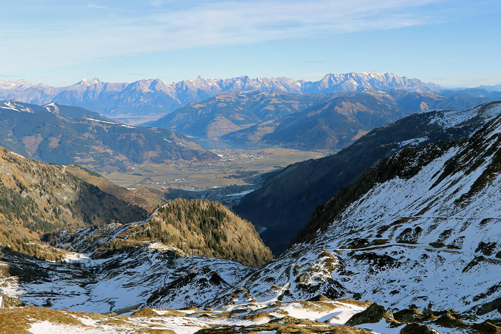 Kitzsteinhorn mit Blick Richtung Zell am See