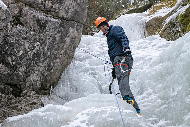 Eisklettern in der Galitzenklamm