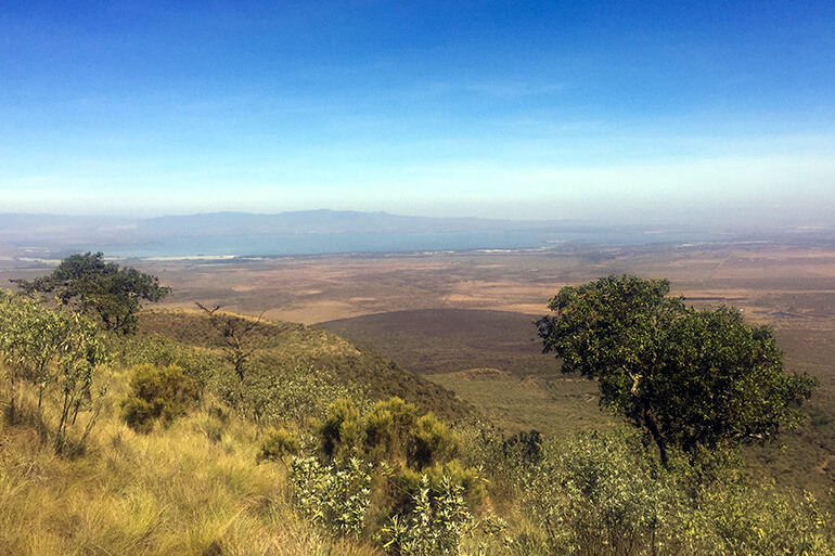 Lake Naivasha vom Mount Longonot