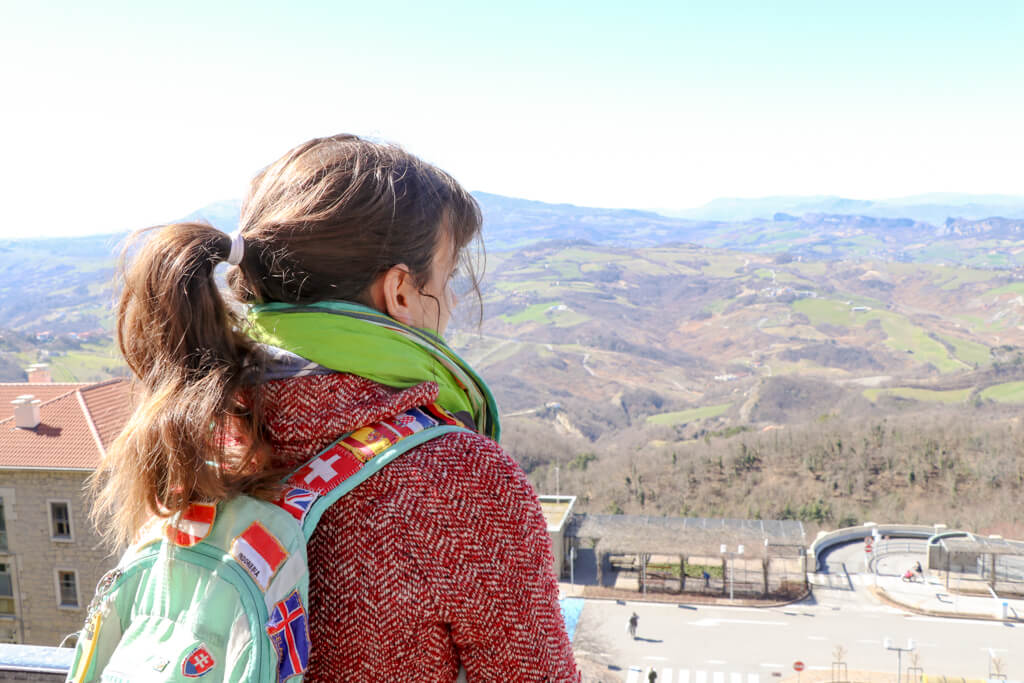 San Marino Ausblick auf die Landschaft