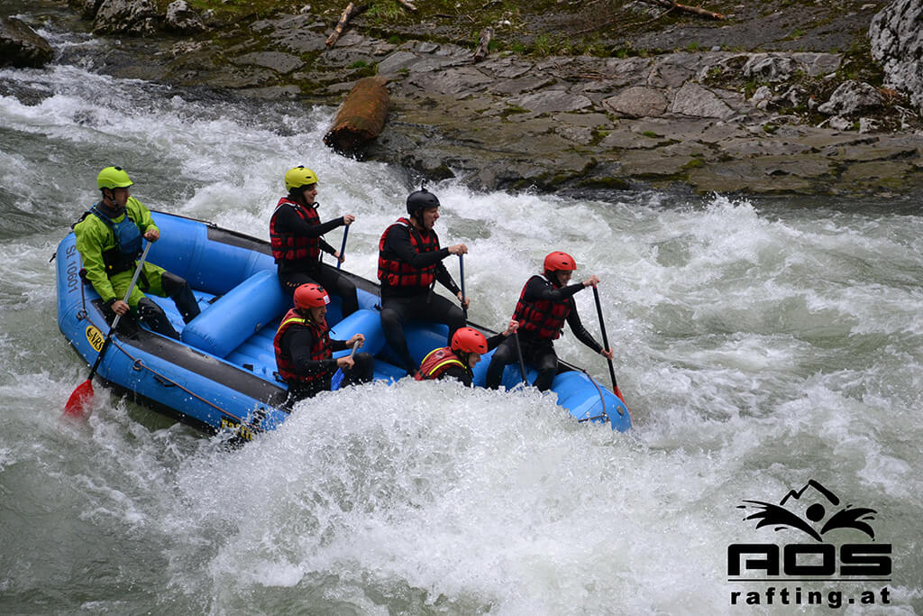 Rafting Action im Gesäuse