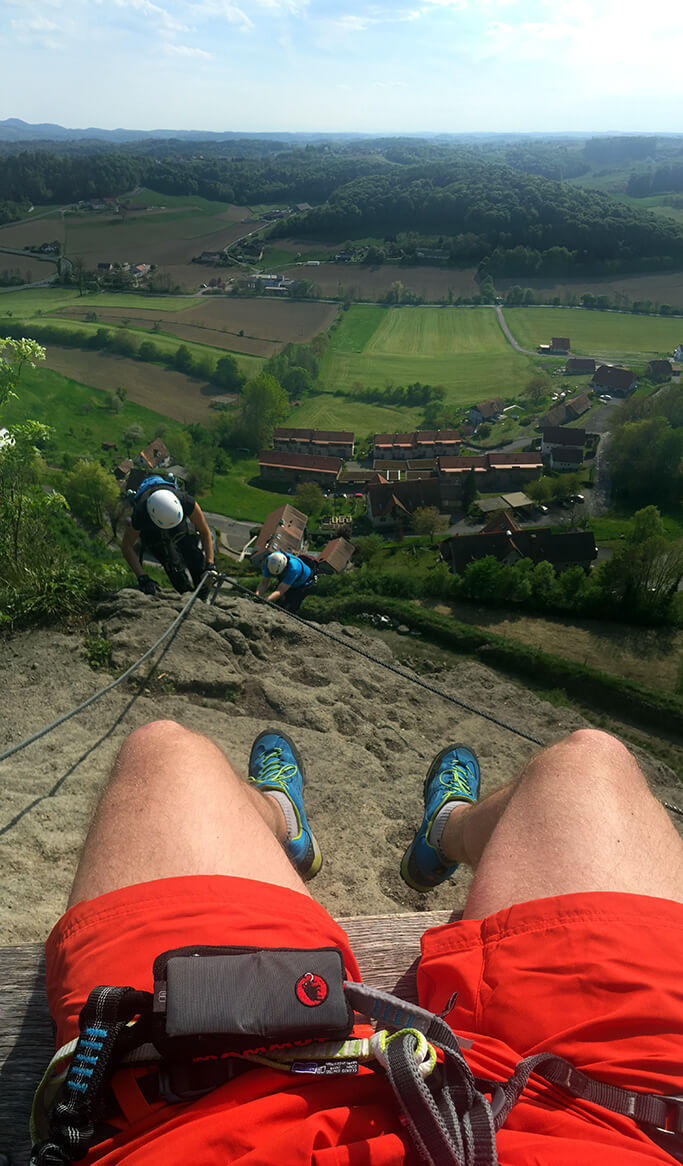 Riegersburg Klettersteig Bank