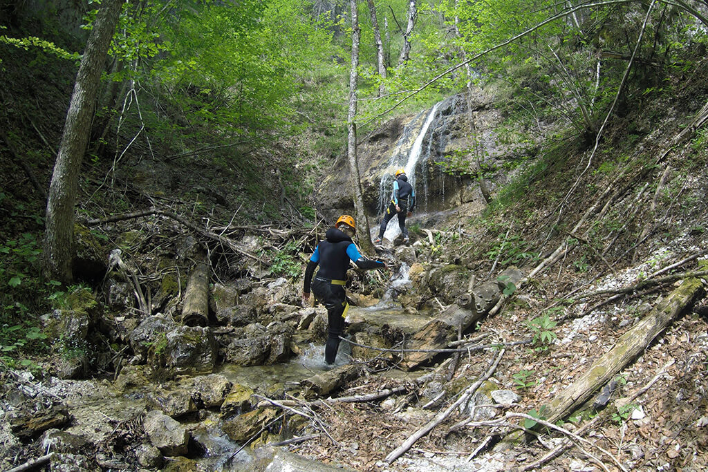 Canyoning Tour in der Erbsattel-Schlucht