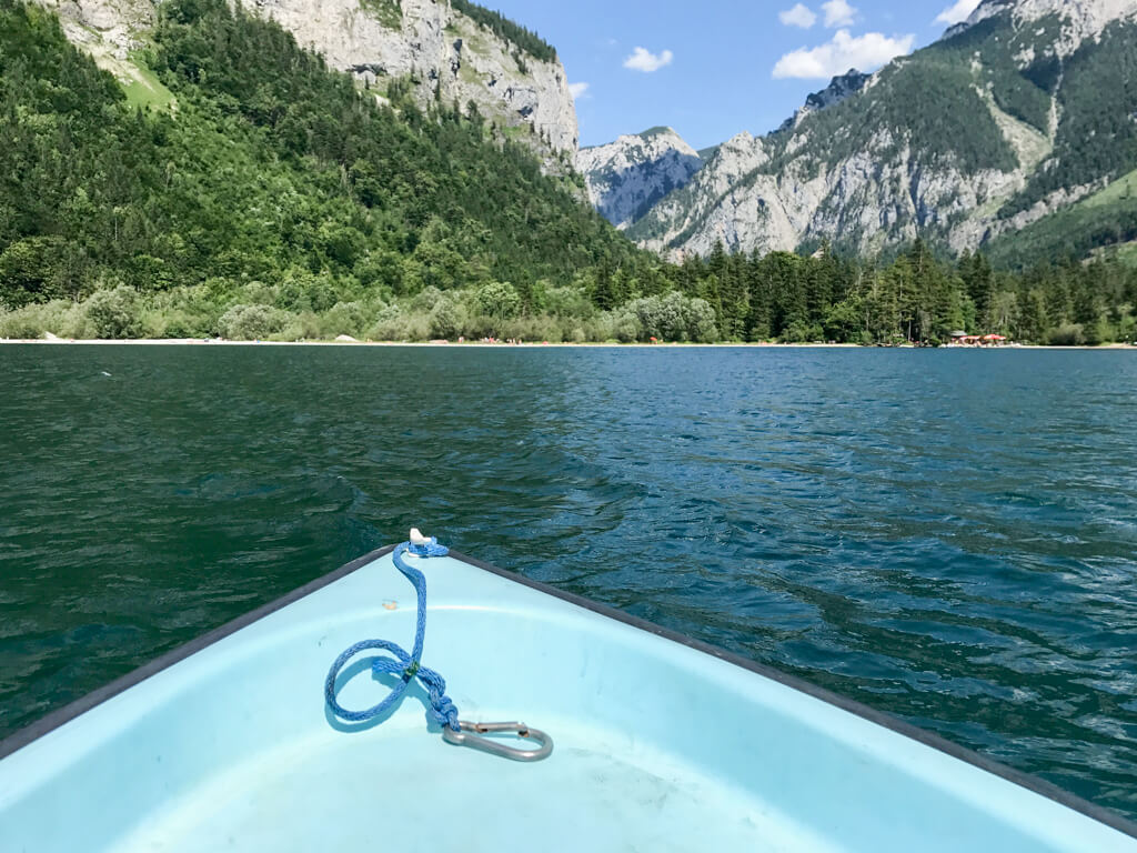 Boot am Leopoldsteinersee