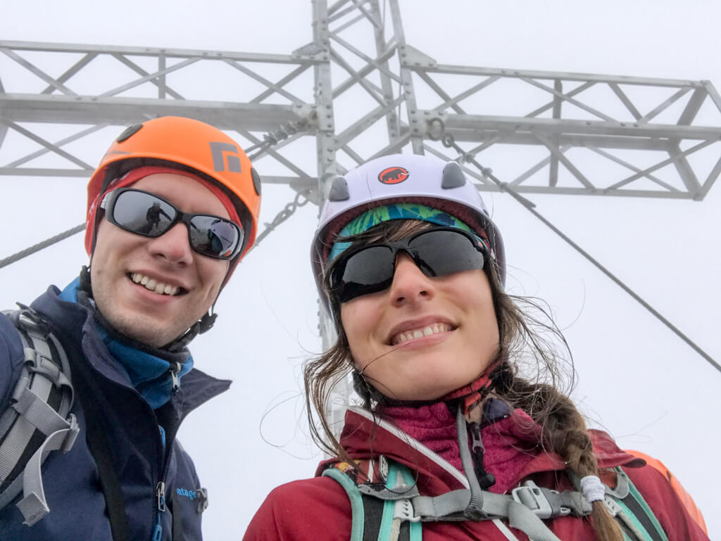 Gipfelkreuz-Selfie am Hohen Dachstein