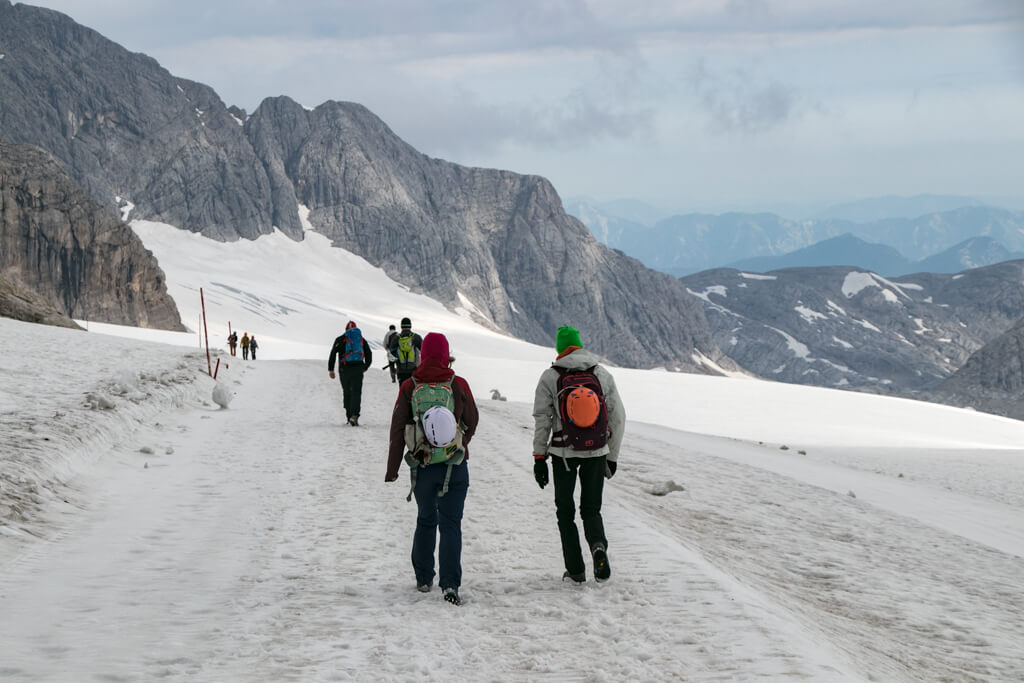 Zustieg Hoher Dachstein über Hallstätter Gletscher