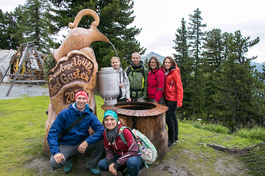 Gruppenfoto Wanderung am Zirbenweg über Bad Gastein