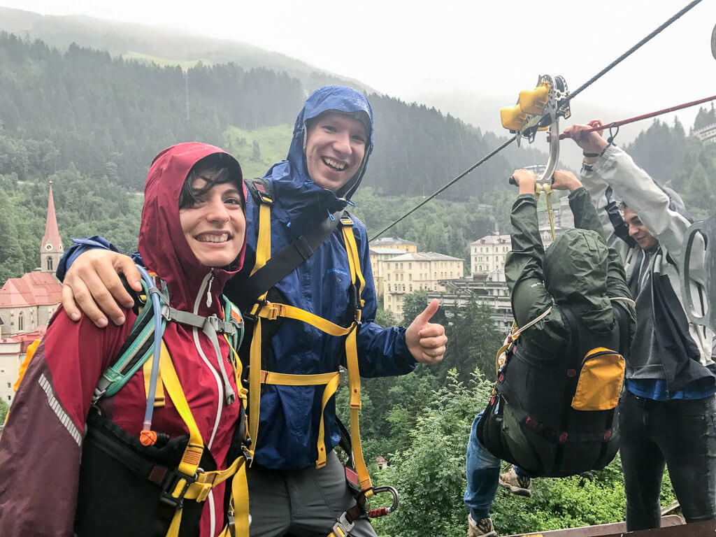 Flying Waters in Bad Gastein - bereit für den Start