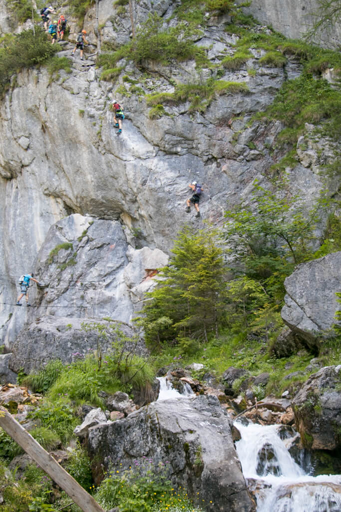 Einstieg Silberkarklamm Hias-Klettersteig