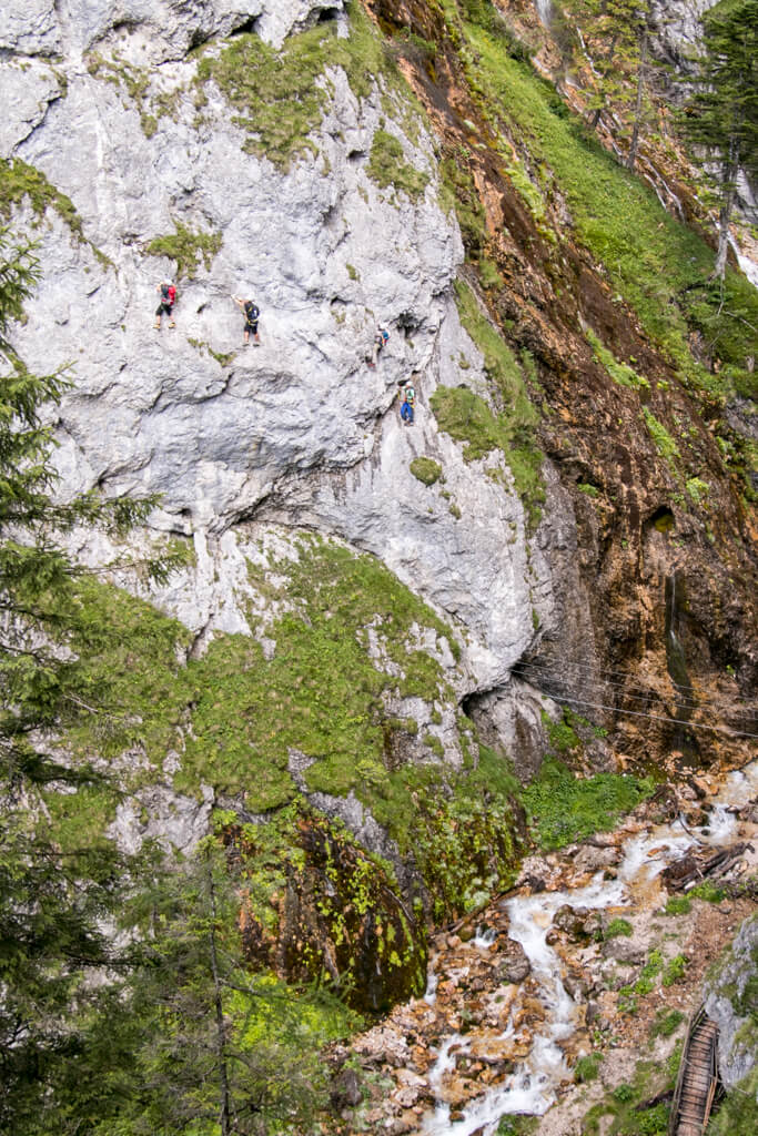 Silberkarklamm Hias und Rosina Klettersteig