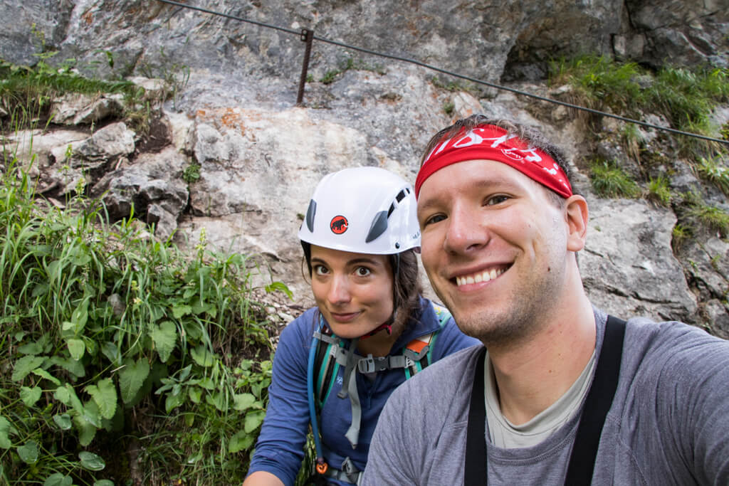 Rastplatz Hias-Klettersteig in der Silberkarklamm