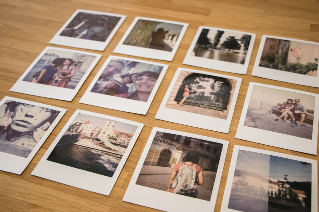 Polaroid-Fotos von Instant Tour durch Graz