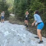 Schneeballschlacht im April