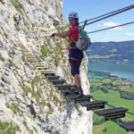 Drachenwand-Seilbrücke über dem Mondsee