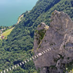 Drachenwand-Seilbrücke von oben