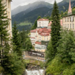 Blick zurück zum Kraftwerk-Café Bad Gastein