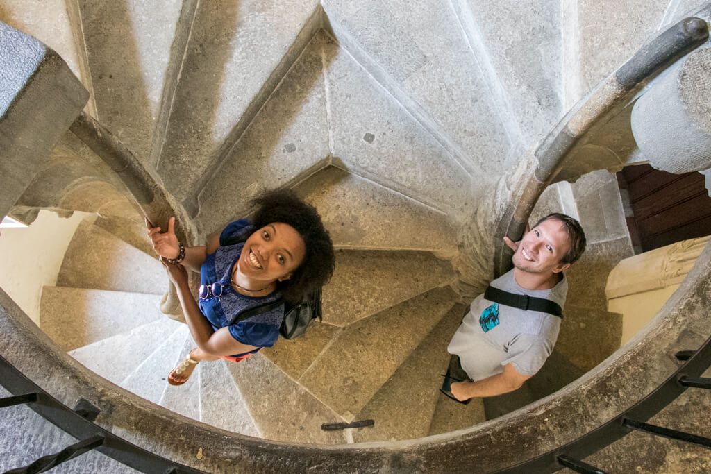 Doppelwendeltreppe in der Grazer Burg