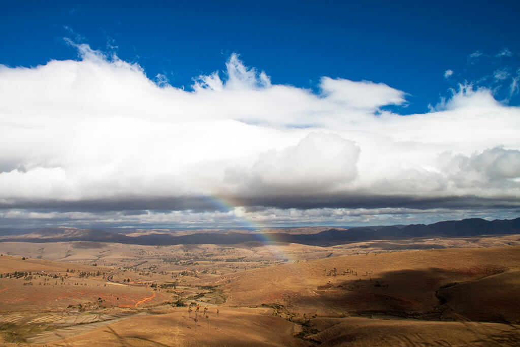 Hochland Madagaskar Landschaft