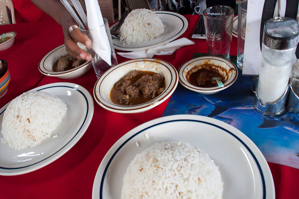 Madagaskar Essen Zebufleisch