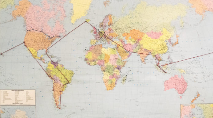 Travel Pins werden vier – Gewinnspiel zum Blog-Geburtstag Travel Pins Weltkarte