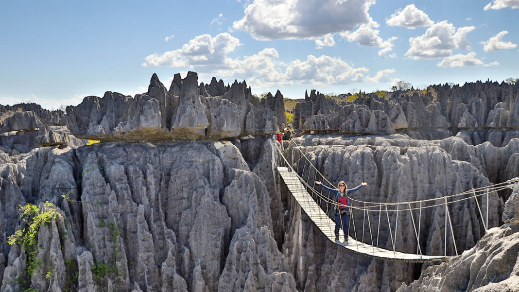 Tsingy de Bemaraha Hängebrücke