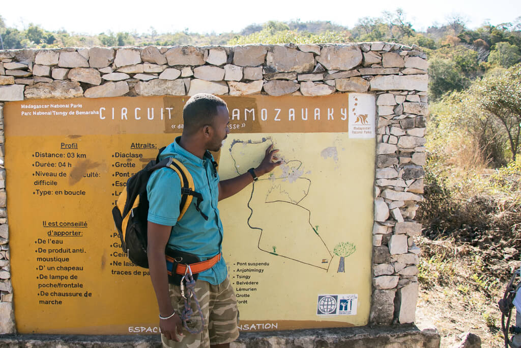 Tourguide im Tsingy de Bemaraha Nationalpark