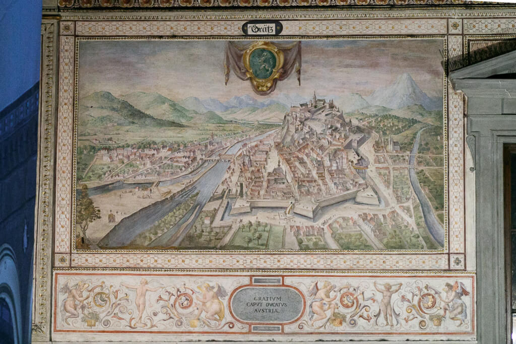 Darstellung der Stadt Graz im Palazzo Vecchio