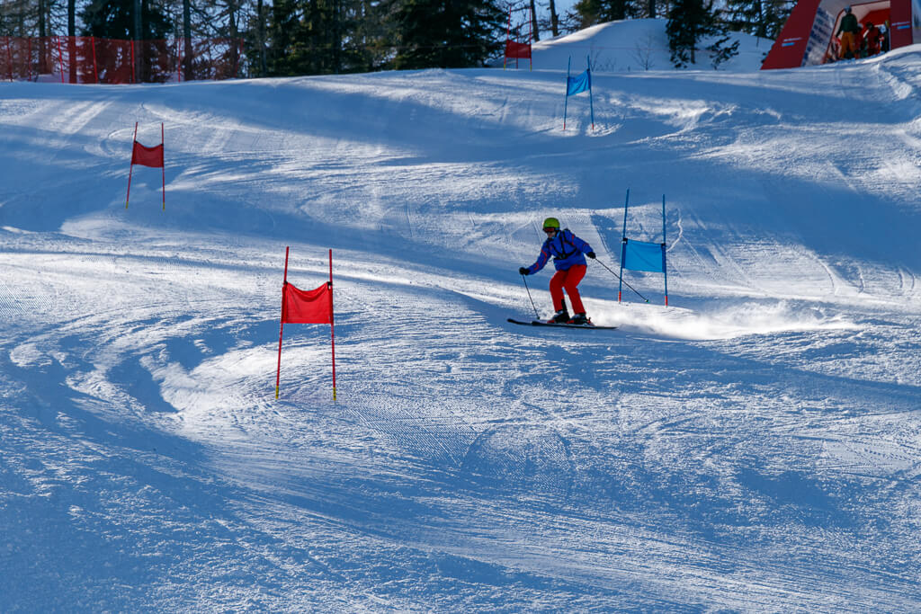 Skirennen trainieren