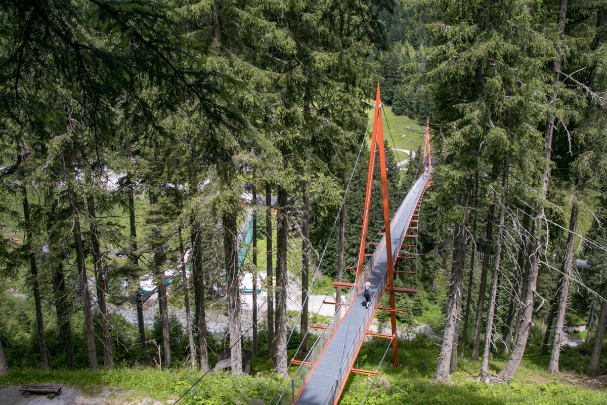 Golden Gate Bridge der Alpen im Talschluss des Glemmtals