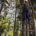 Aufi kraxeln im Hochseilgarten Hinterglemm