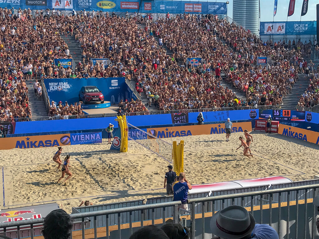 Vienna Major Beachvolleyball-Event auf der Wiener Donauinsel