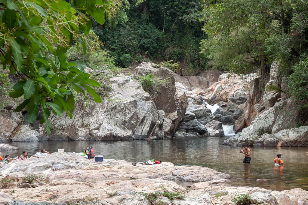 Wasserfall am Río Mendihuaca