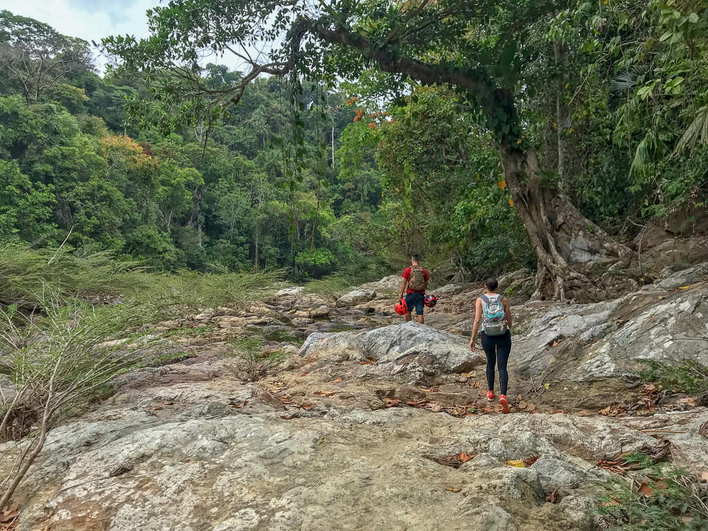 Ausgetrocknetes Flussbett des Río Mendihuaca