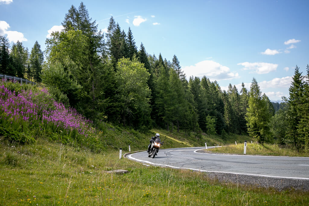 Mit dem Motorrad auf den Nassfeldpass