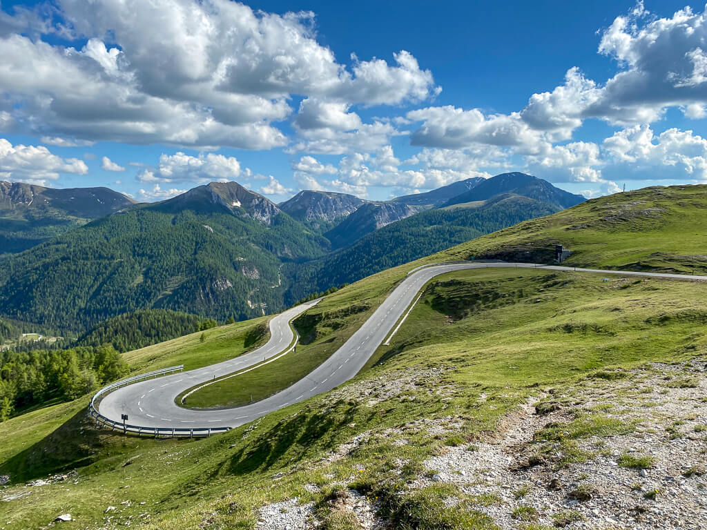 Nockalmstraße mit dem Motorrad