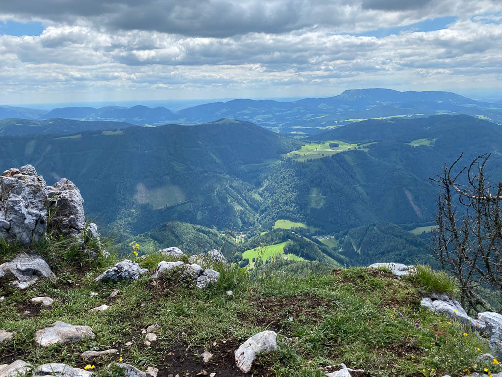 Panoramablick Rote Wand im Naturpark Almenland