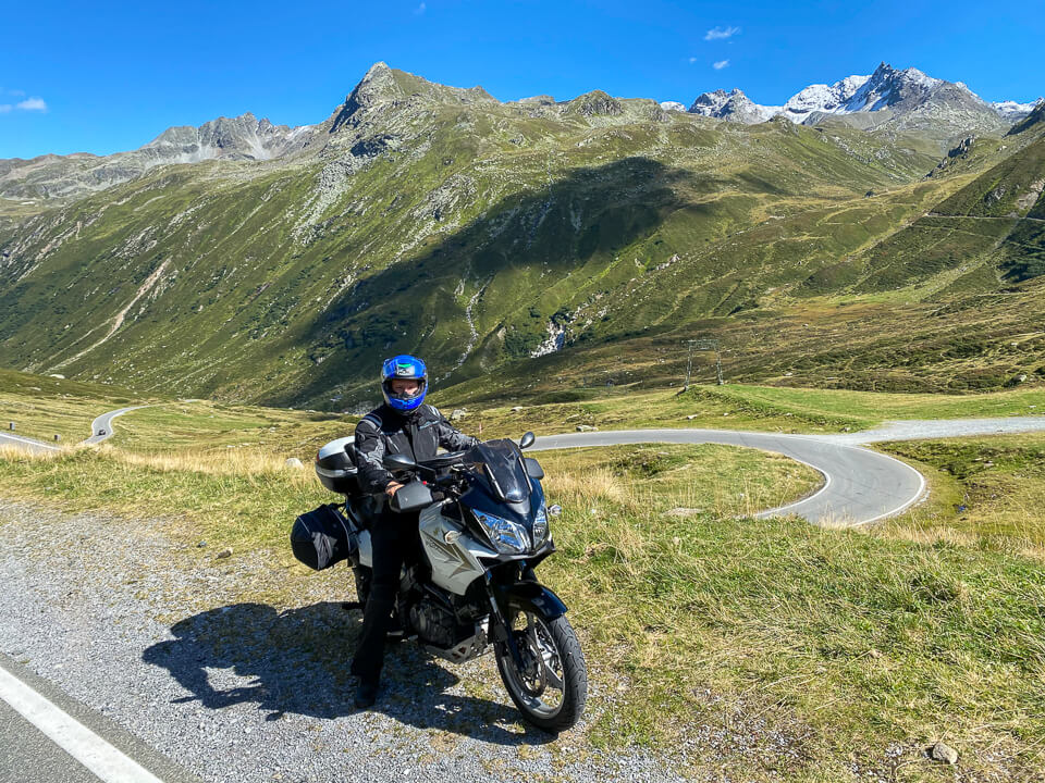 Silvretta-Hochalpenstraße mit dem Motorrad