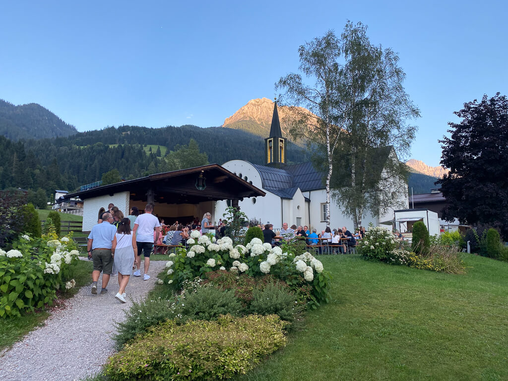 Dorfzentrum in Kleinarl - Konzert der Trachtenmusikkapelle Wagrain